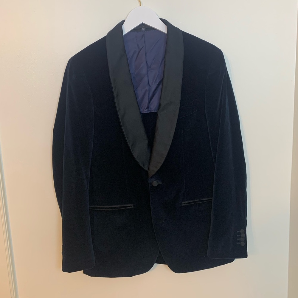 Velvet dinner coat